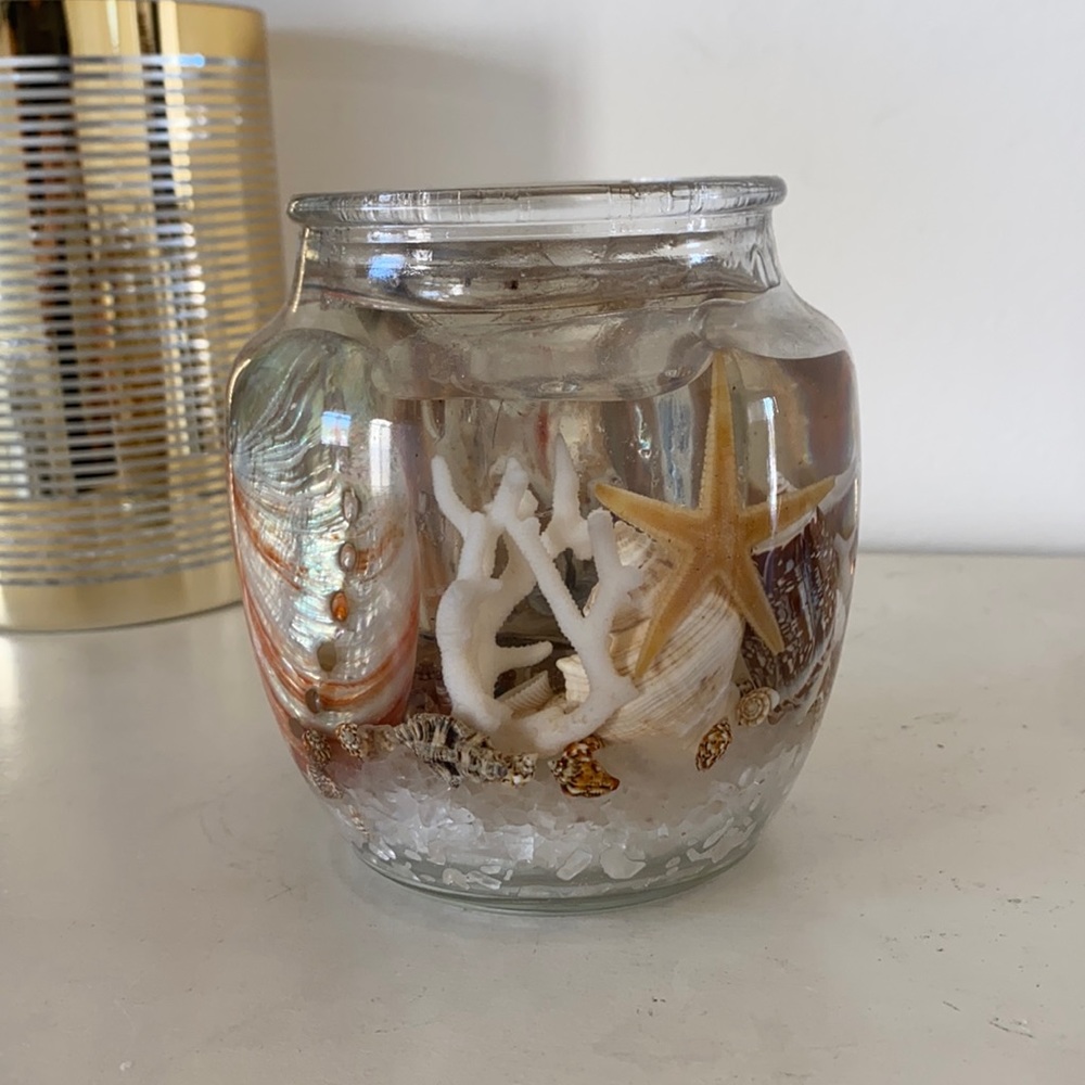 🪞 fragrant shell candle refillable scented holder